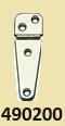 490200 (B) Scharnier RVS - lang 103 mm - breed 32 mm. € 3,95, Ophalen of Verzenden, Nieuw, Overige typen