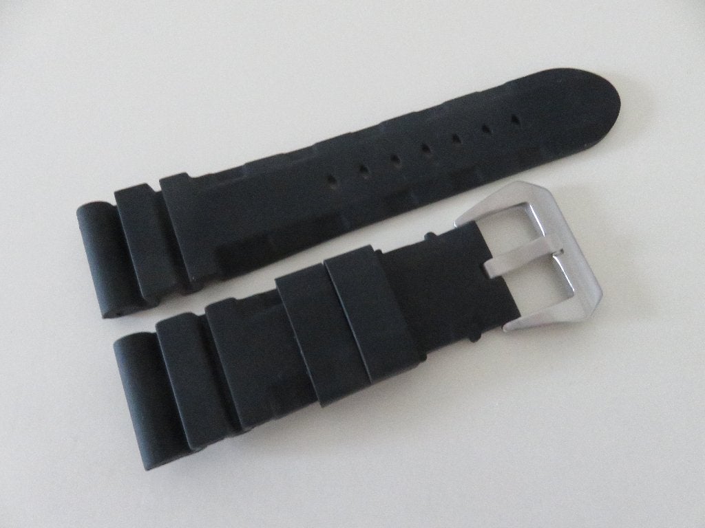 Rubberen horlogeband voor b.v. Panerai horloges., Ophalen of Verzenden, Nieuw