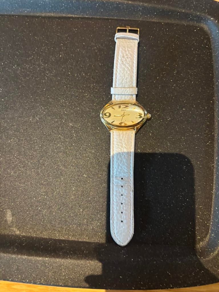 Nieuwstaat horloge merk GUESS, Leer, Staal, Guess, Ophalen of Verzenden