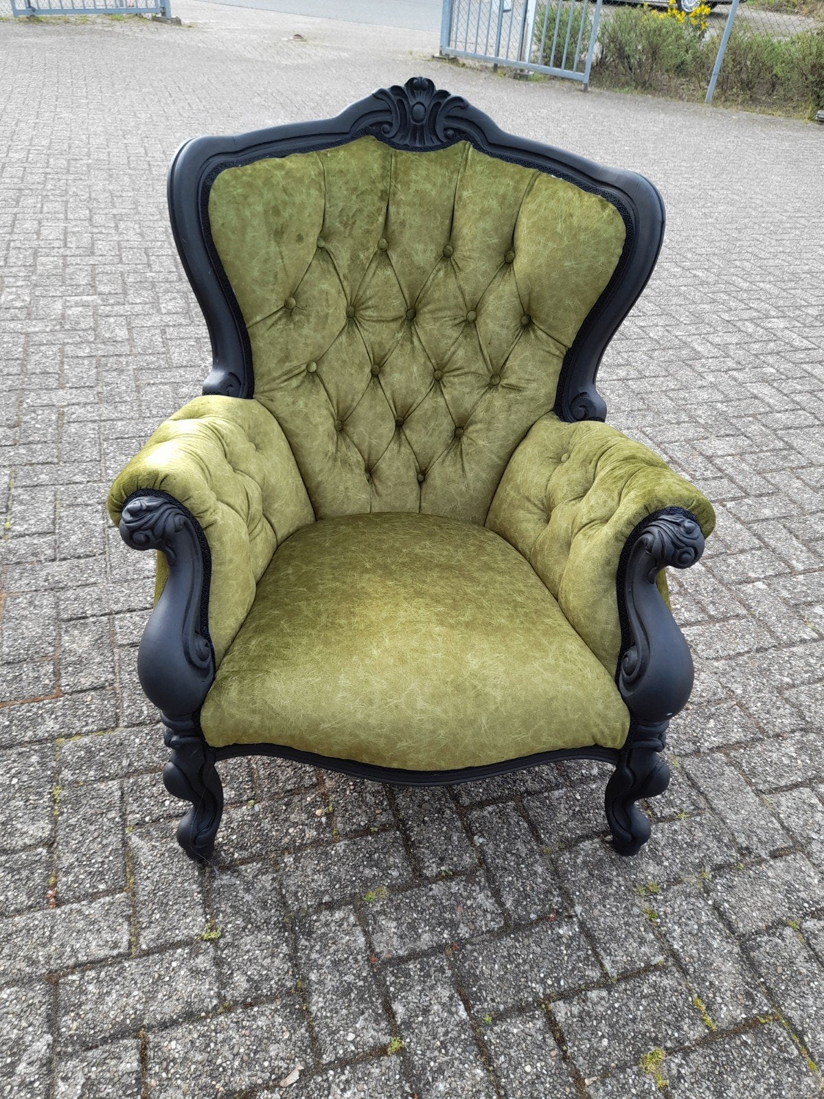 Mooie barok fauteuile geheel opnieuw gestoffeerd, Huis en Inrichting, Fauteuils, Ophalen, Zo goed als nieuw, 75 tot 100 cm