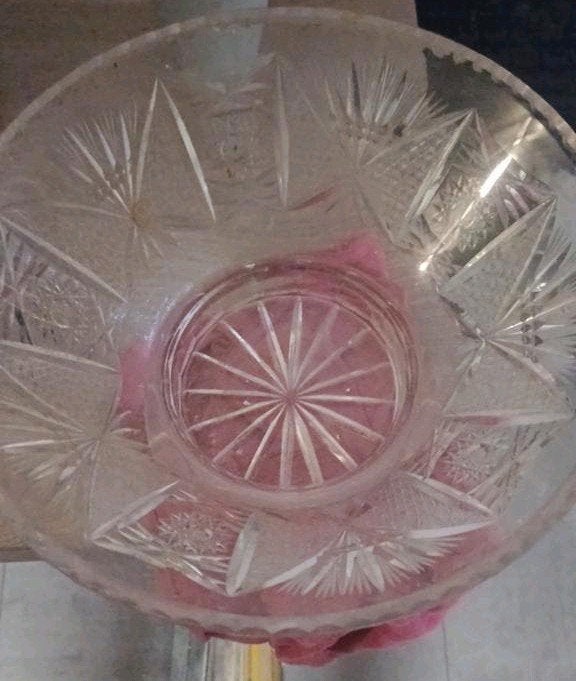 kristallen kom/vaas/fruitschaal NIET NEP EN HEEL ZWAAR, Hobby en Vrije tijd, Ophalen, Carnaval