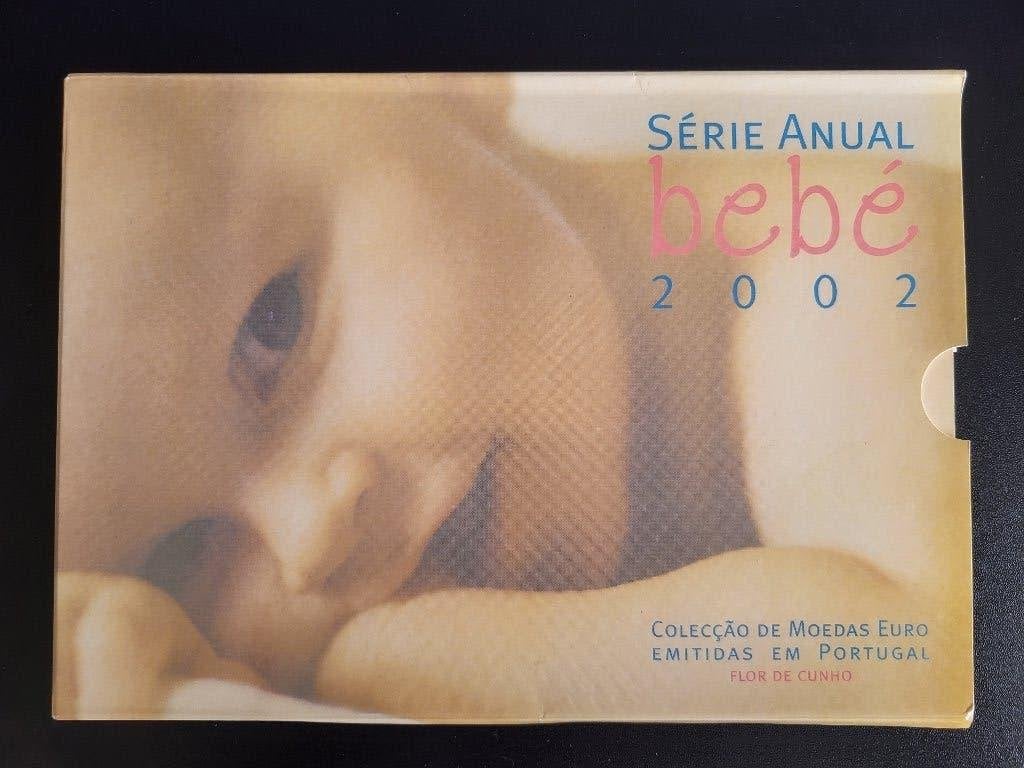 Baby BU euromunten jaarset 2002 Portugal, Postzegels en Munten, Munten | Europa | Euromunten, Ophalen of Verzenden, Portugal, Overige waardes