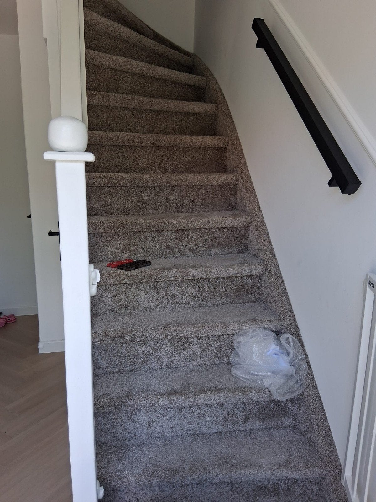 TRAP STOFFEREN BEKLEDEN, 50 tot 100 cm, Nieuw, Rechthoekig, Zwart