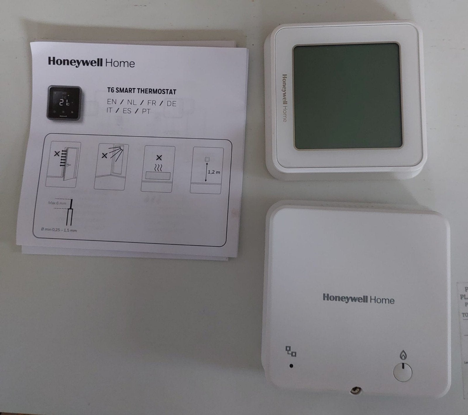 Thermostaat Honeywell T6 WiFi compleet, Ophalen of Verzenden, Slimme thermostaat, Zo goed als nieuw