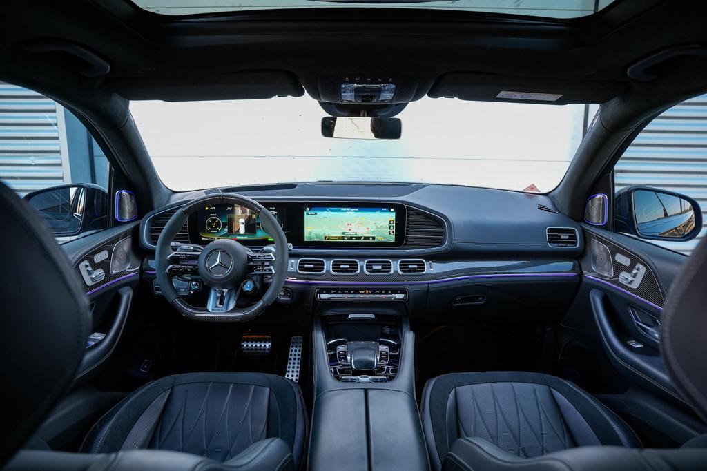 Mercedes-Benz GLS AMG 63 4MATIC+ Premium Plus V8 612PK 7 per, Auto's, Gebruikt, 7 stoelen, Zwart, Leder