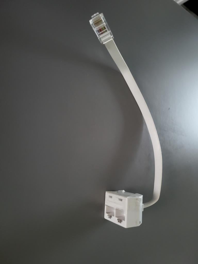UTP kabel splitter RJ45 x 2, Ophalen of Verzenden, Gebruikt