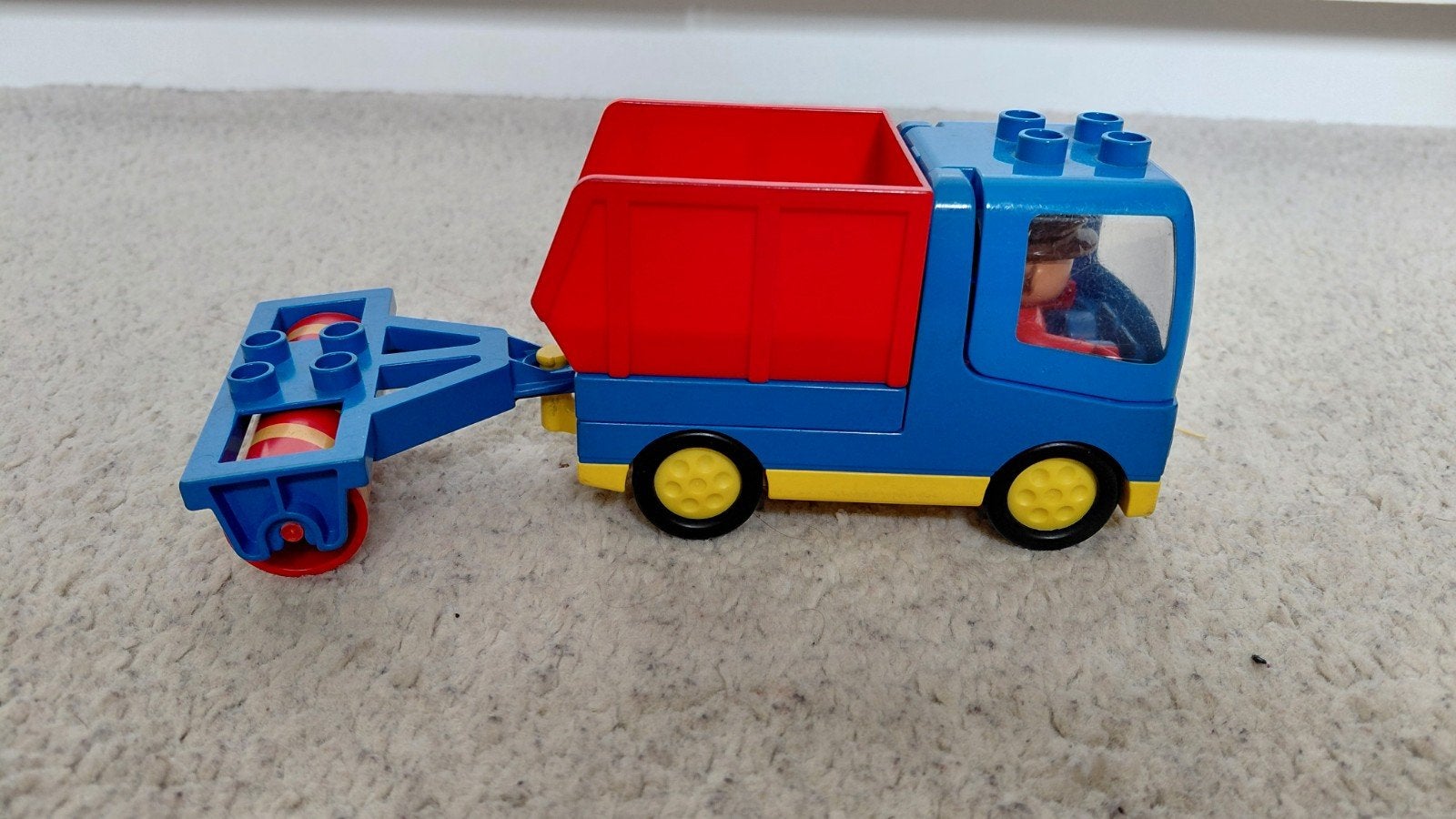 Oude Duplo kiepwagen met wals, Kinderen en Baby's, Speelgoed | Duplo en Lego, Ophalen of Verzenden, Gebruikt, Complete set, Duplo