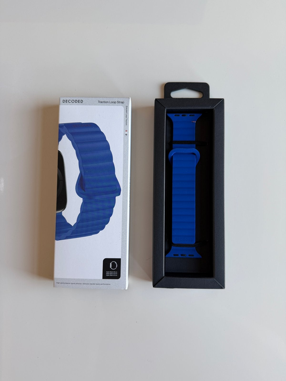 Decoded bandje voor Apple Watch, Ophalen of Verzenden, Nieuw, Blauw, IOS