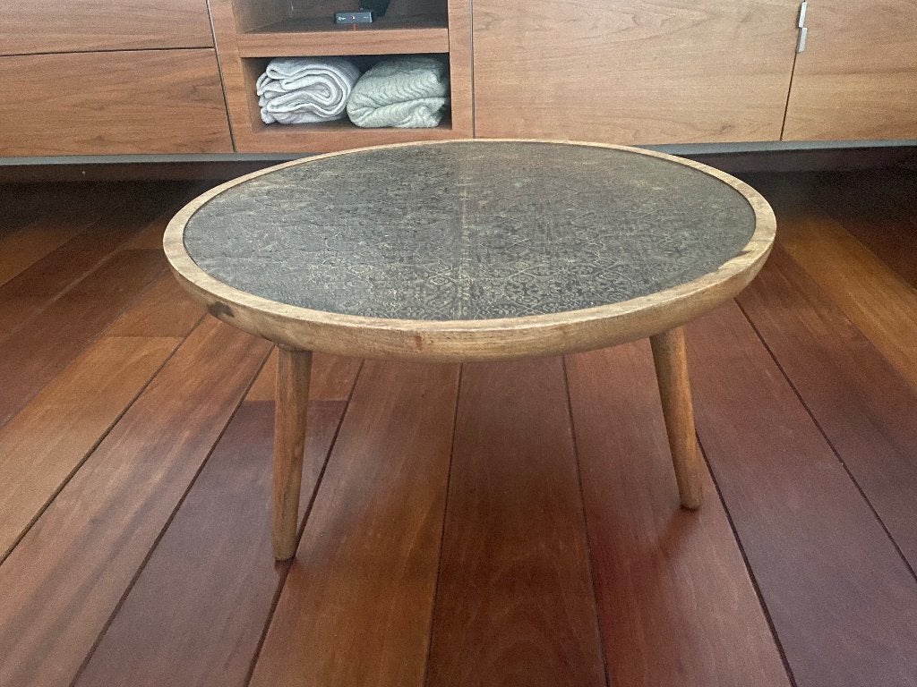 Bijzettafel, Ophalen, Minder dan 45 cm, Gebruikt, Rond