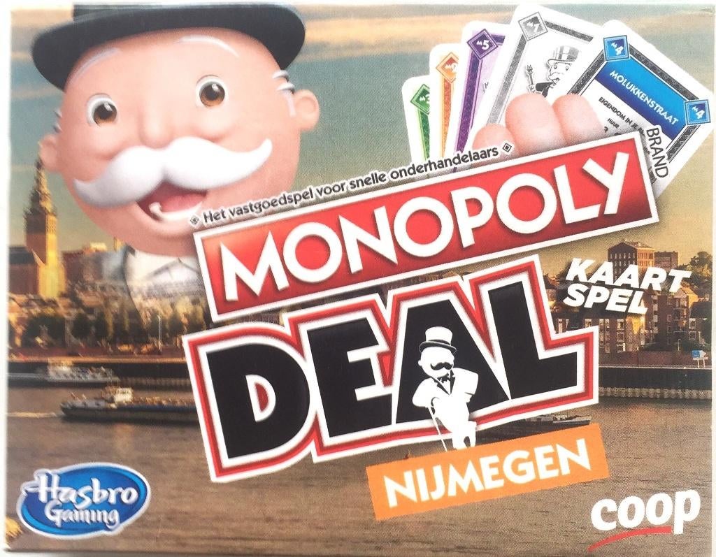 MONOPOLY DEAL NIJMEGEN - nieuw !, Een of twee spelers, Ophalen of Verzenden, Nieuw, COOP Nijmegen