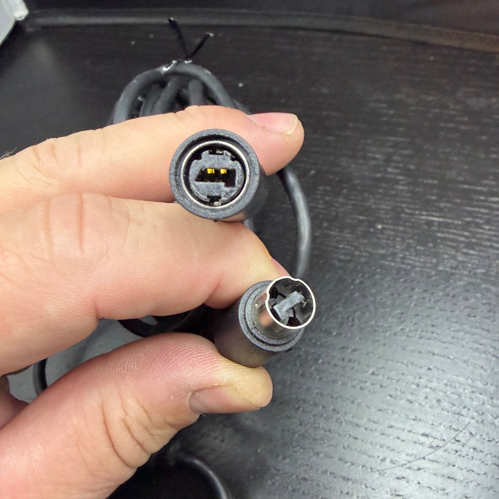 Originele Microsoft Xbox 360 Controller Wired Zwart, Gebruikt, Z, Ophalen of Verzenden, E