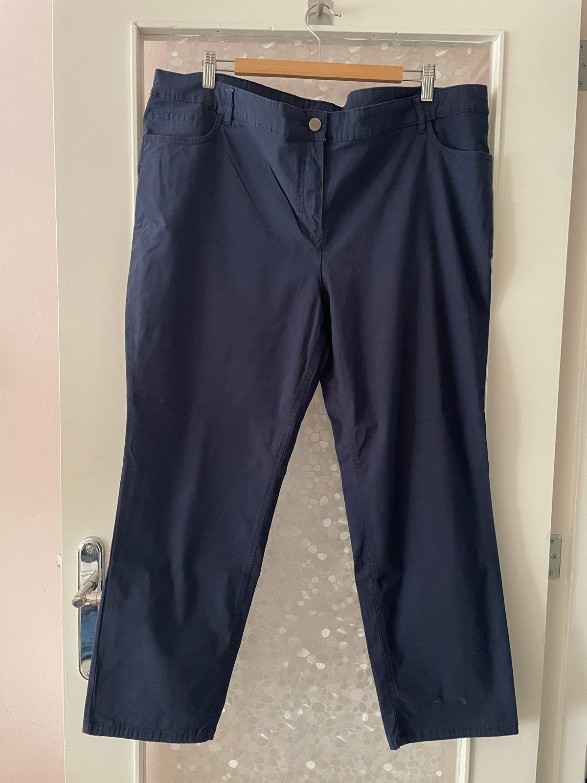 C&A Yessica donkerblauwe broek maat 52, Blauw, Maat 46/48 (XL) of groter, Ophalen of Verzenden, Lang