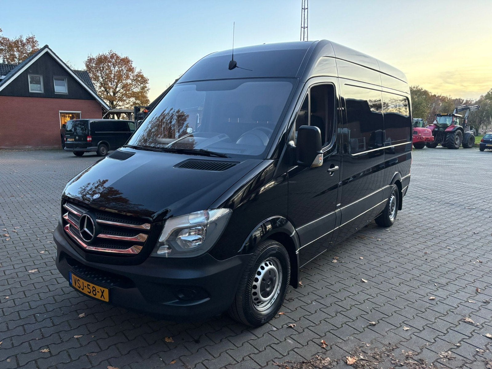 Mooie Mercedes-benz sprinter  2015 Zwart 316, Auto's, Euro 5, Zwart, Bedrijf, Diesel