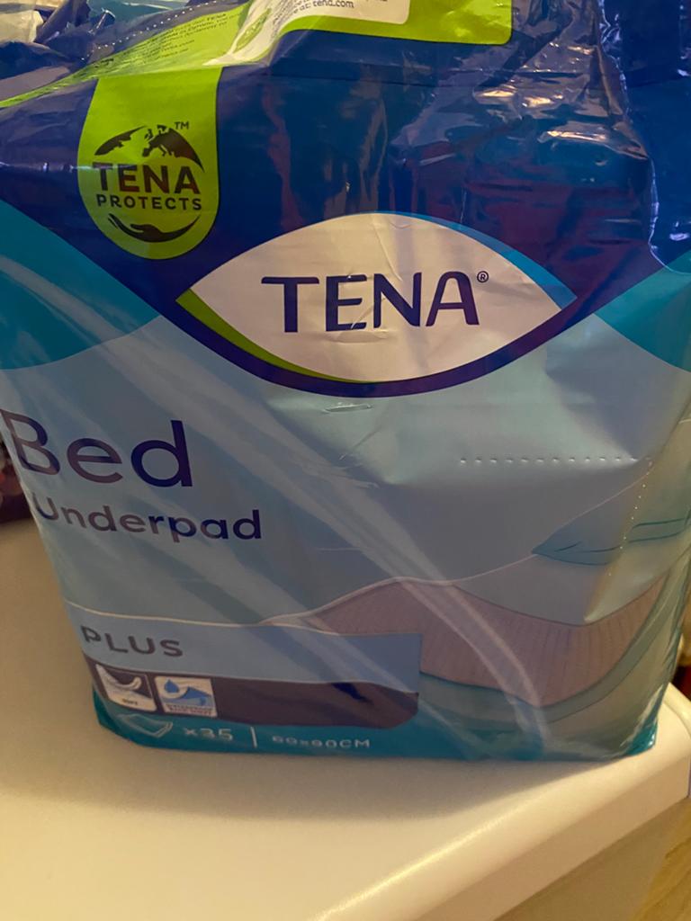 Tena underpad plus 60 x 90 cm (19 stuks), Diversen, Verpleegmiddelen, Nieuw, Ophalen of Verzenden