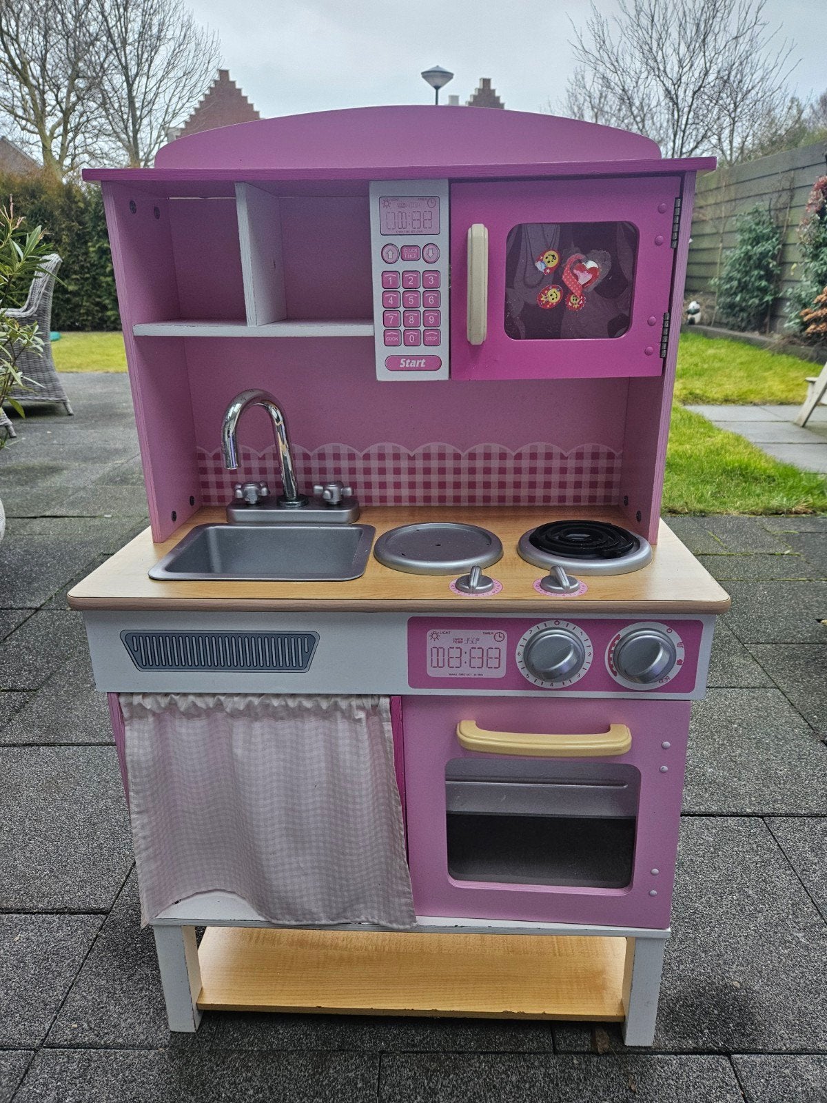 Houten keukentje met toebehoren, Ophalen, Gebruikt