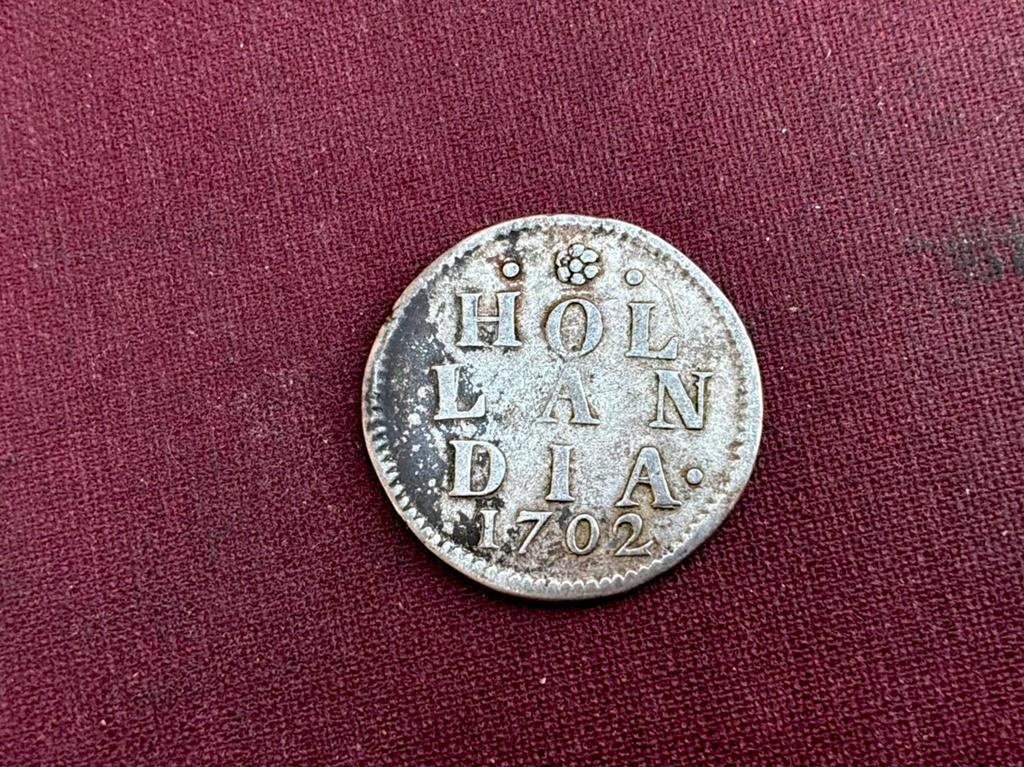 Zilveren duit holland 1702, Postzegels en Munten, Munten | Nederland, Ophalen of Verzenden, Vóór koninkrijk, Overige waardes