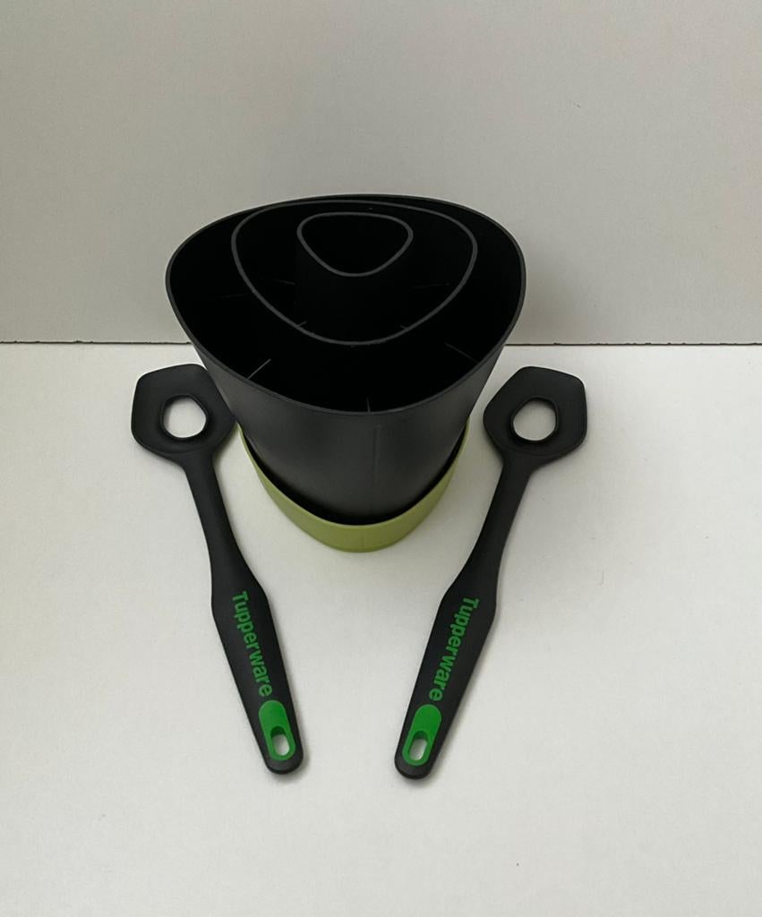 NIEUW Tupperware keukenset in de kleuren: zwart en groen, Huis en Inrichting, Ophalen, Nieuw, Groen, Overige typen