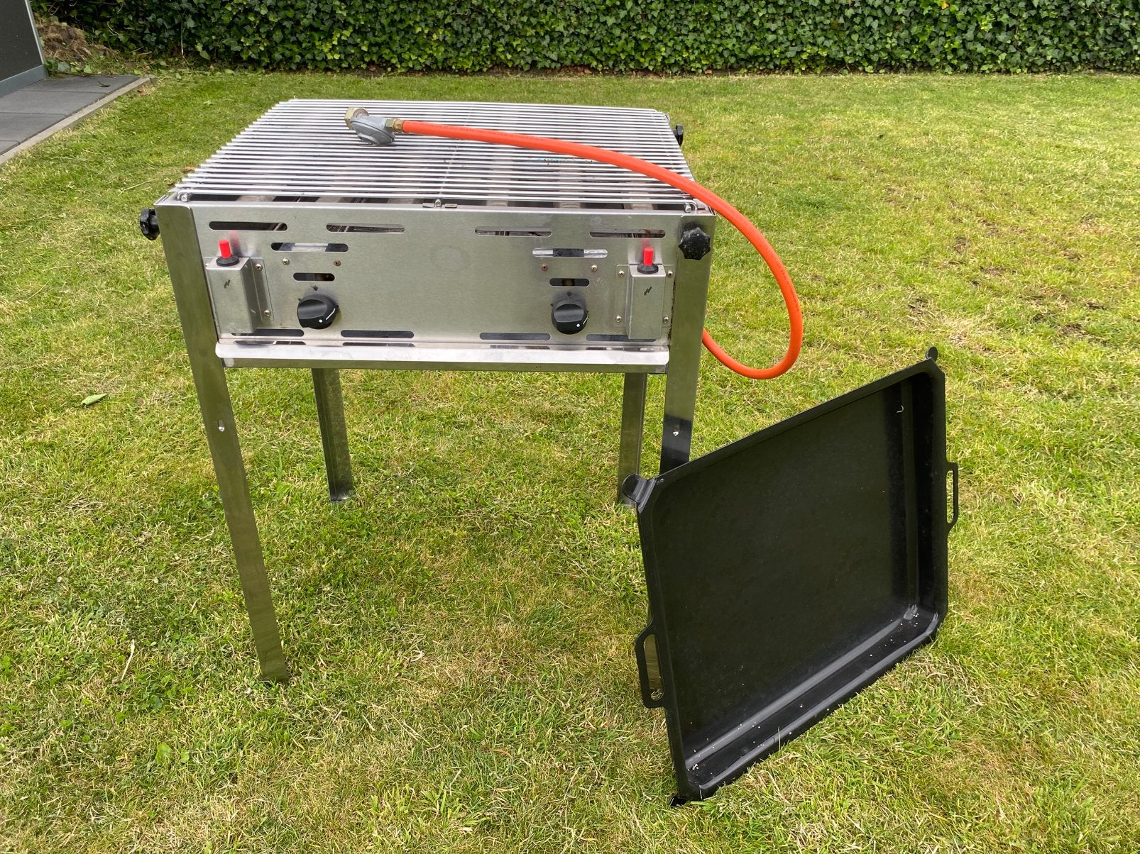 Hendi Grill-Master Maxi BBQ gasbarbeque RVS gasbarbecue, Ophalen, Zo goed als nieuw