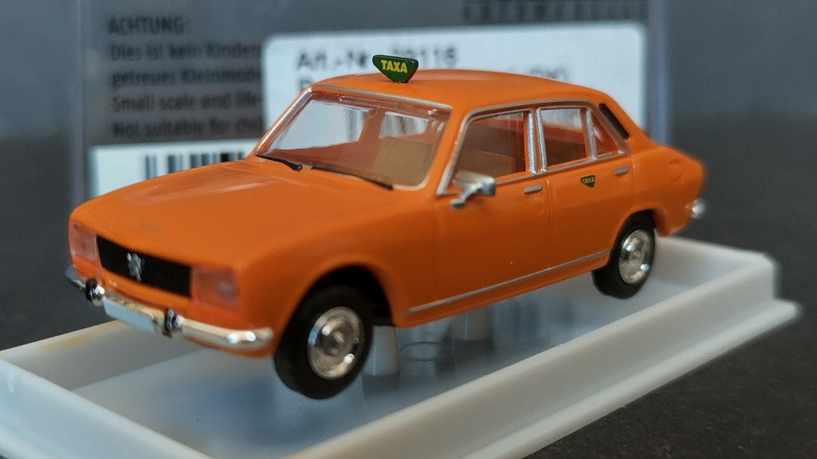 Peugeot 504 Taxa DK Taxi Denemarken 1:87 Brekina Pol, Auto, ., Ophalen of Verzenden, Brekina