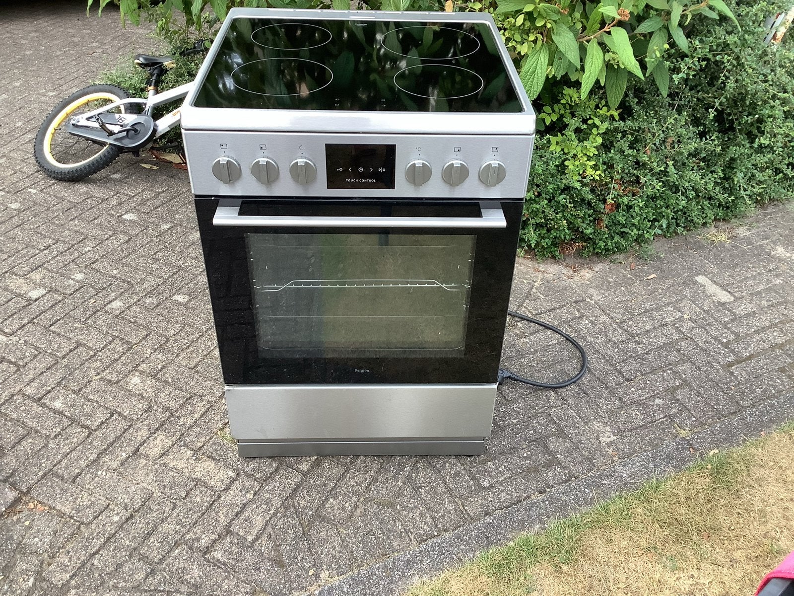 Pelgrim Inductie Fornuis Volledig Elektrisch ZGAN RVS, Ophalen, 60 cm of meer, 4 kookzones, Zo goed als nieuw