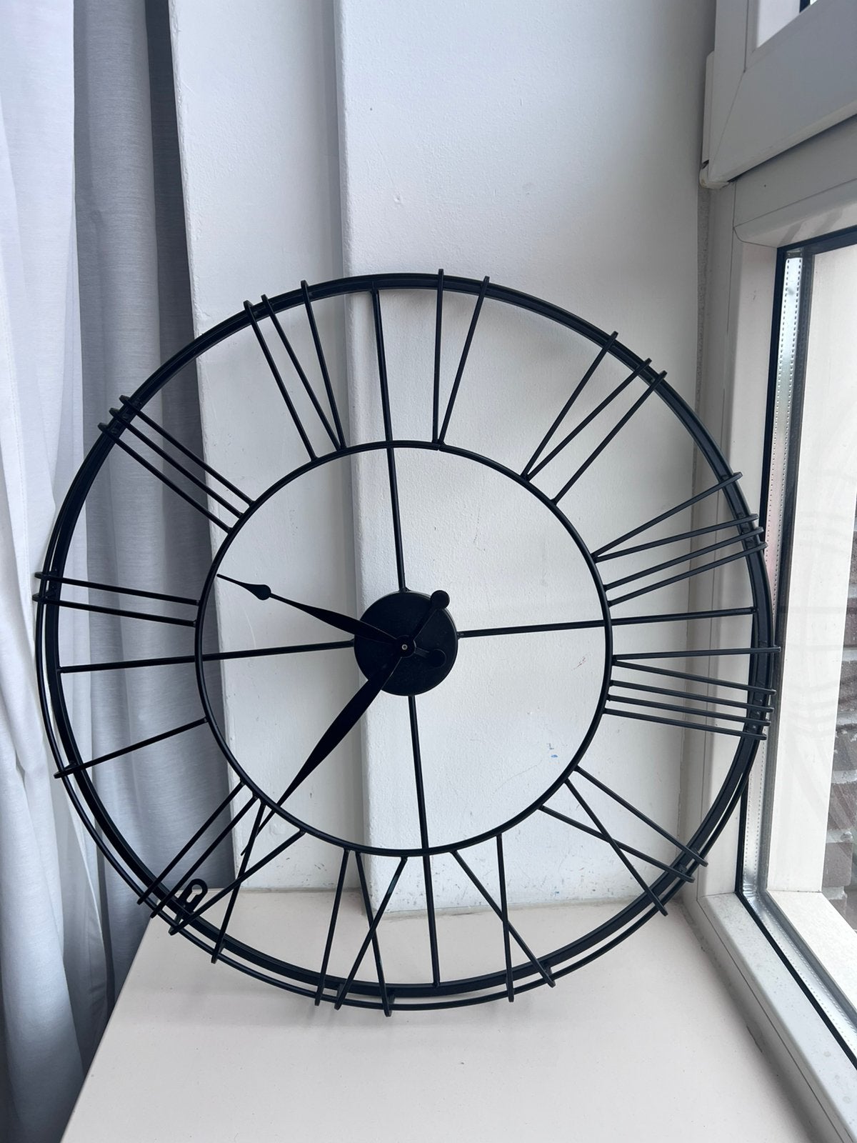 Metalen wandklok, Ophalen, Zo goed als nieuw, Wandklok