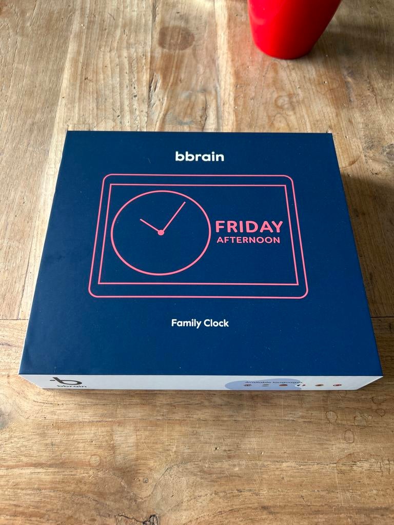 Bbrain Family Clock - Nieuw in doos, Huis en Inrichting, Woonaccessoires | Klokken, Nieuw, Wekker of Tafelklok, Digitaal, Ophalen of Verzenden