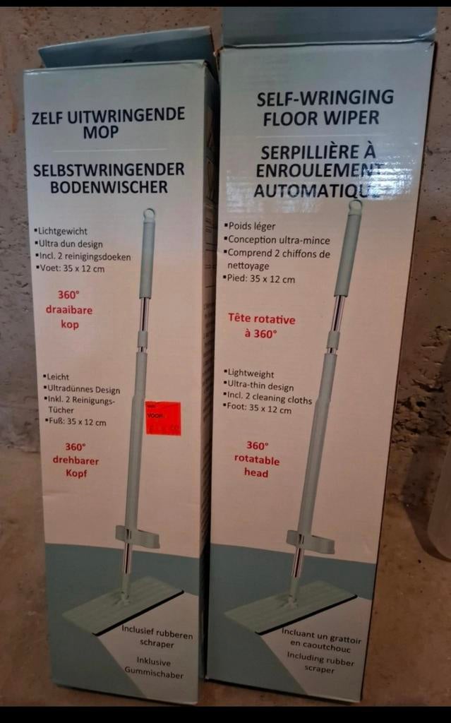 Zelf uitwringende mop, Ophalen