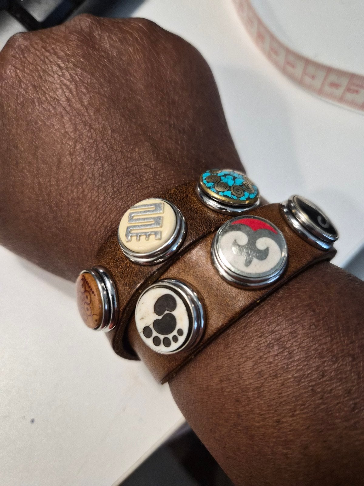 NOOSA Amsterdam wikkel armband, Bruin, Leer, Ophalen of Verzenden, Zo goed als nieuw