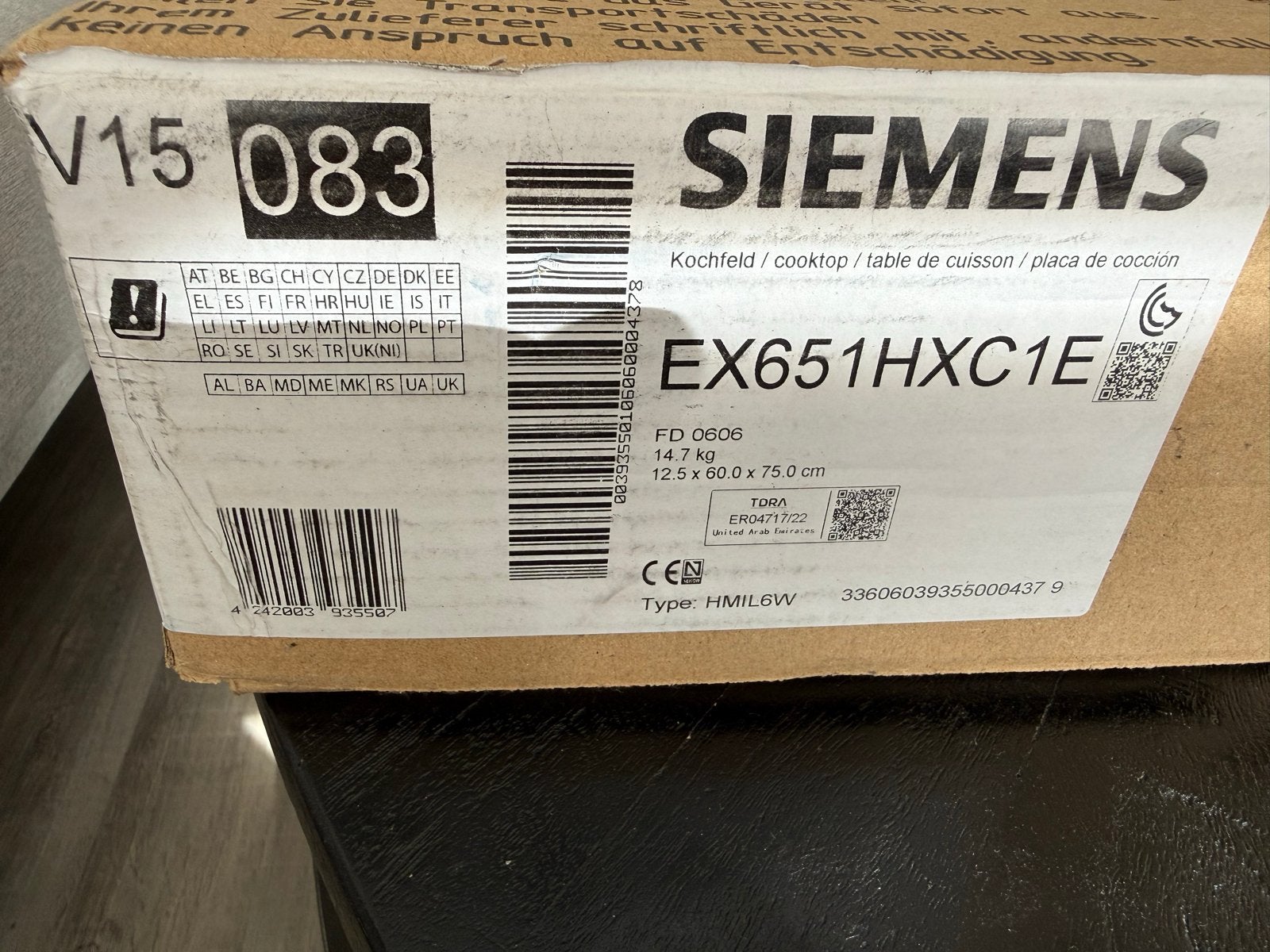 Siemens EX651HXC1E iQ700 Inductiekookplaat - Nieuw in doos, Ophalen, Nieuw, 4 kookzones, Energieklasse A of zuiniger