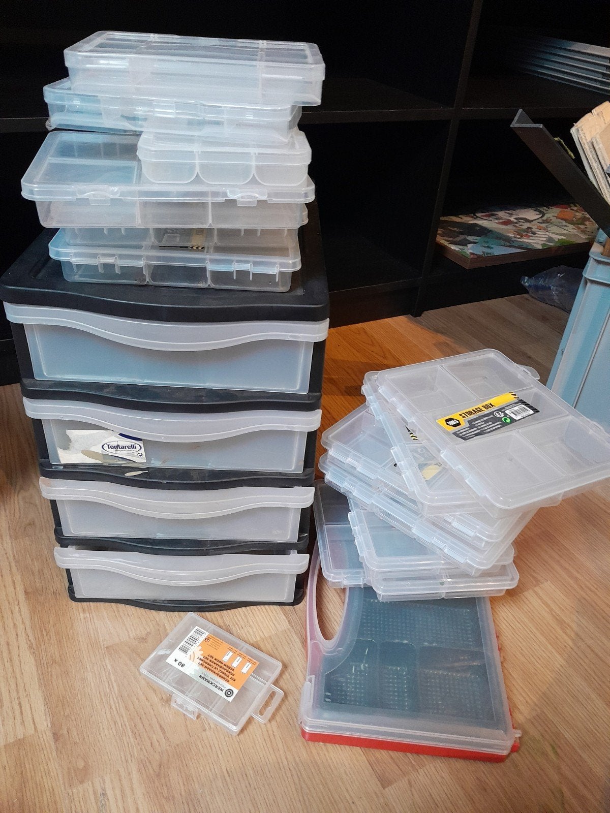 Diverse kunstof opbergbakken, sorteer bakken, Ophalen, Minder dan 35 cm
