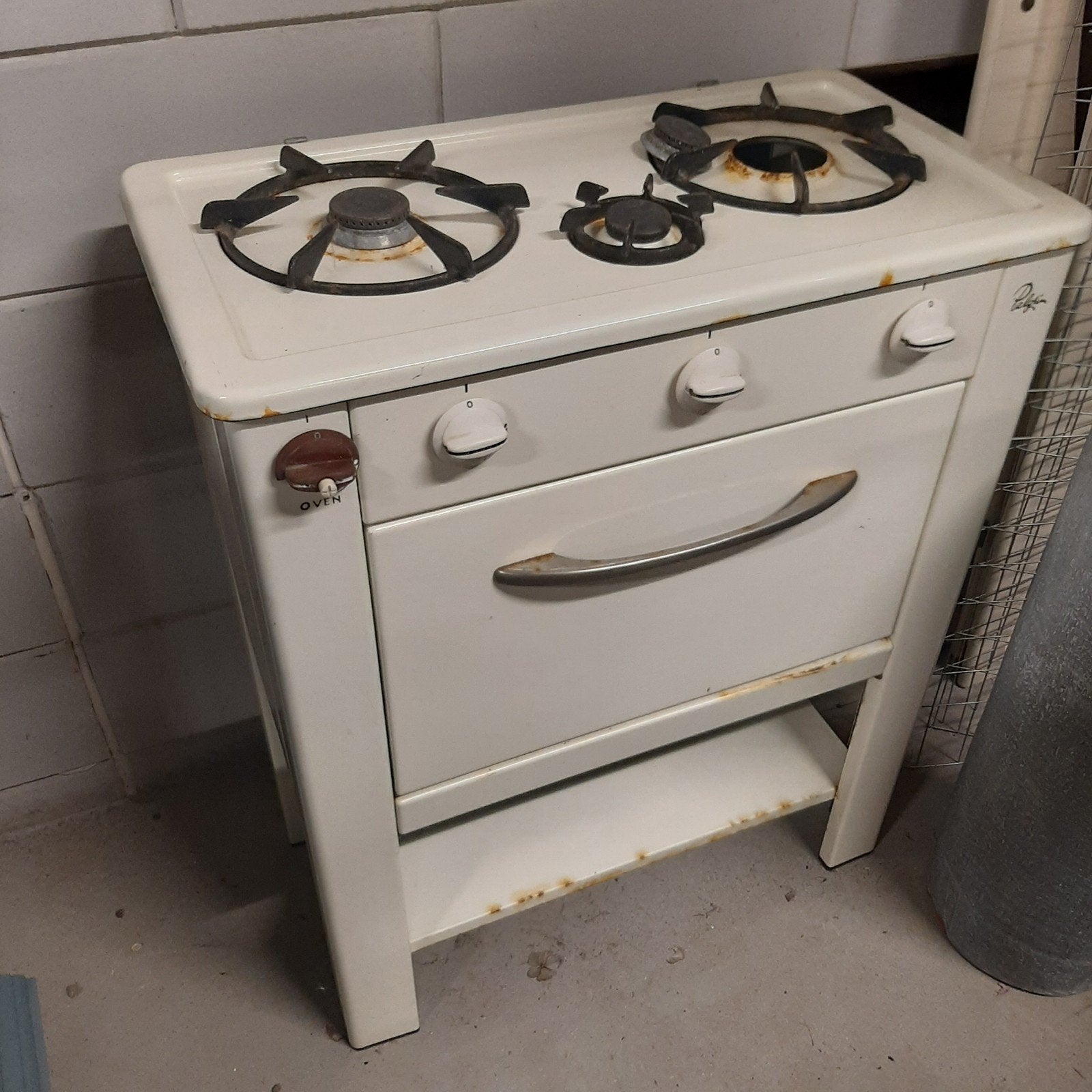 Antiek fornuis, keukentje, brocante decoratie, Ophalen