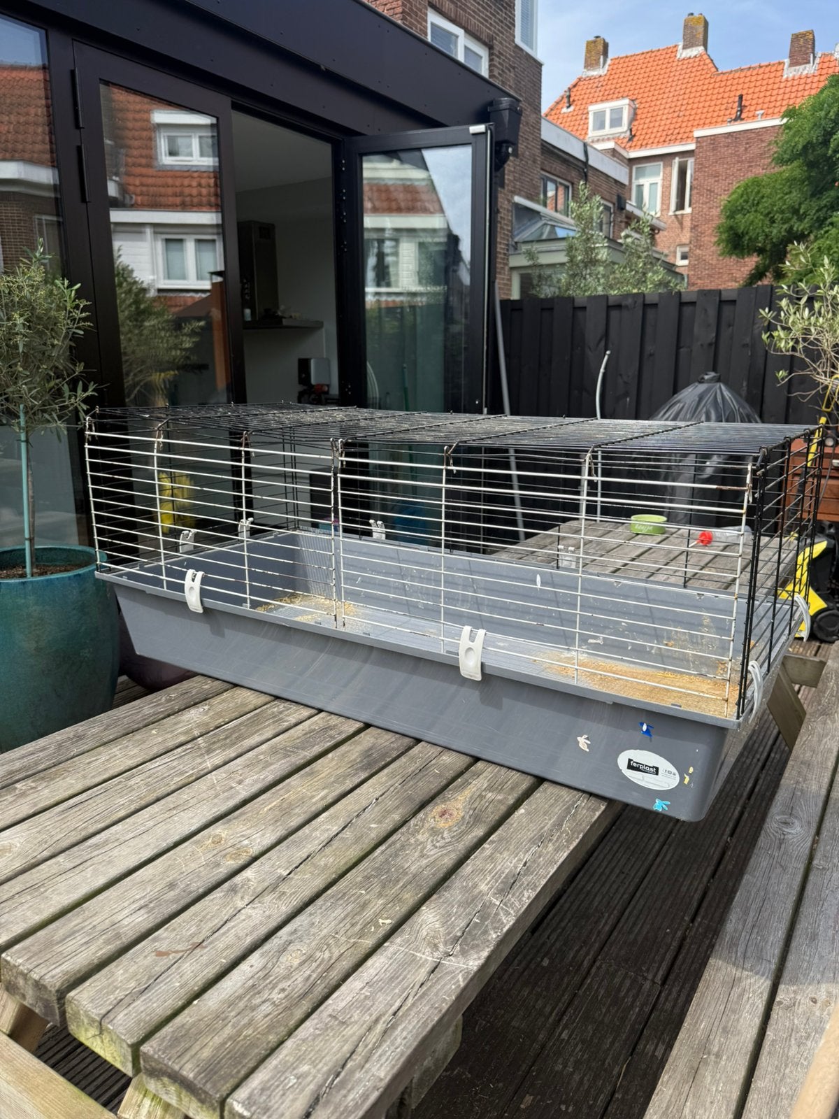 Ferplast konijnenkooi kooi hok voor konijn cavia knaagdier, Kooi, Zo goed als nieuw, 75 tot 110 cm, Cavia