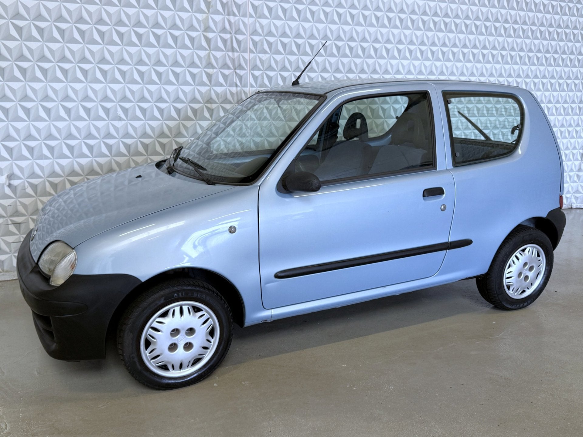 Fiat Seicento 1.1 S met APK tot 09-09-2027 * ZUINIG * (2001), Auto's, Voorwielaandrijving, Blauw, Origineel Nederlands, Handgeschakeld