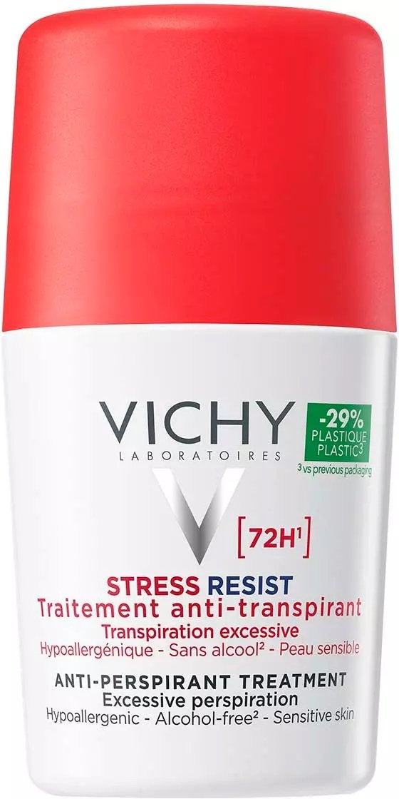 Vichy Deodorant StressResist Anti-Transpiratie 72uur Roller, Verzenden, Nieuw, Deodorant of Bodyspray