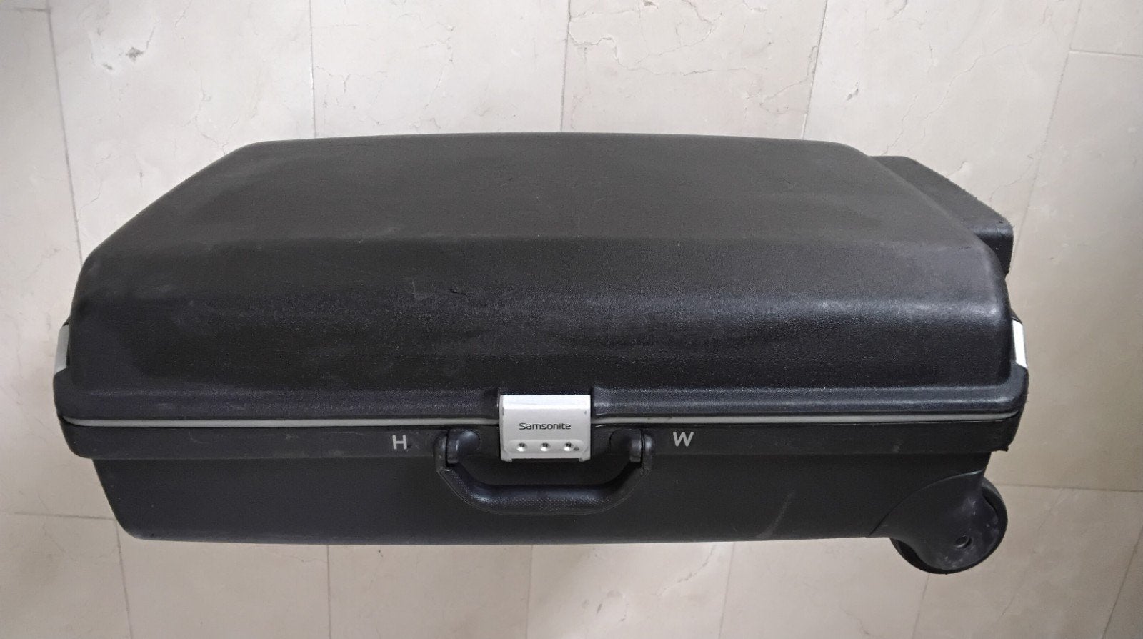 Samsonite Koffer - Zwart, 75 cm, Gebruikt, Hard kunststof, 45 tot 55 cm, 70 cm of meer