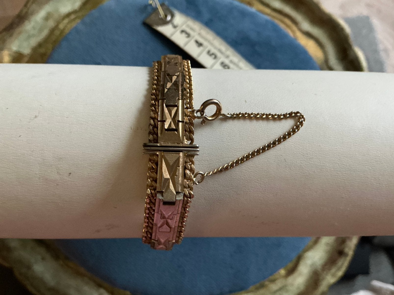 Vintage goudkleurige armband,vergulde ‘60-70 jaren armband,, Verzenden, Armband