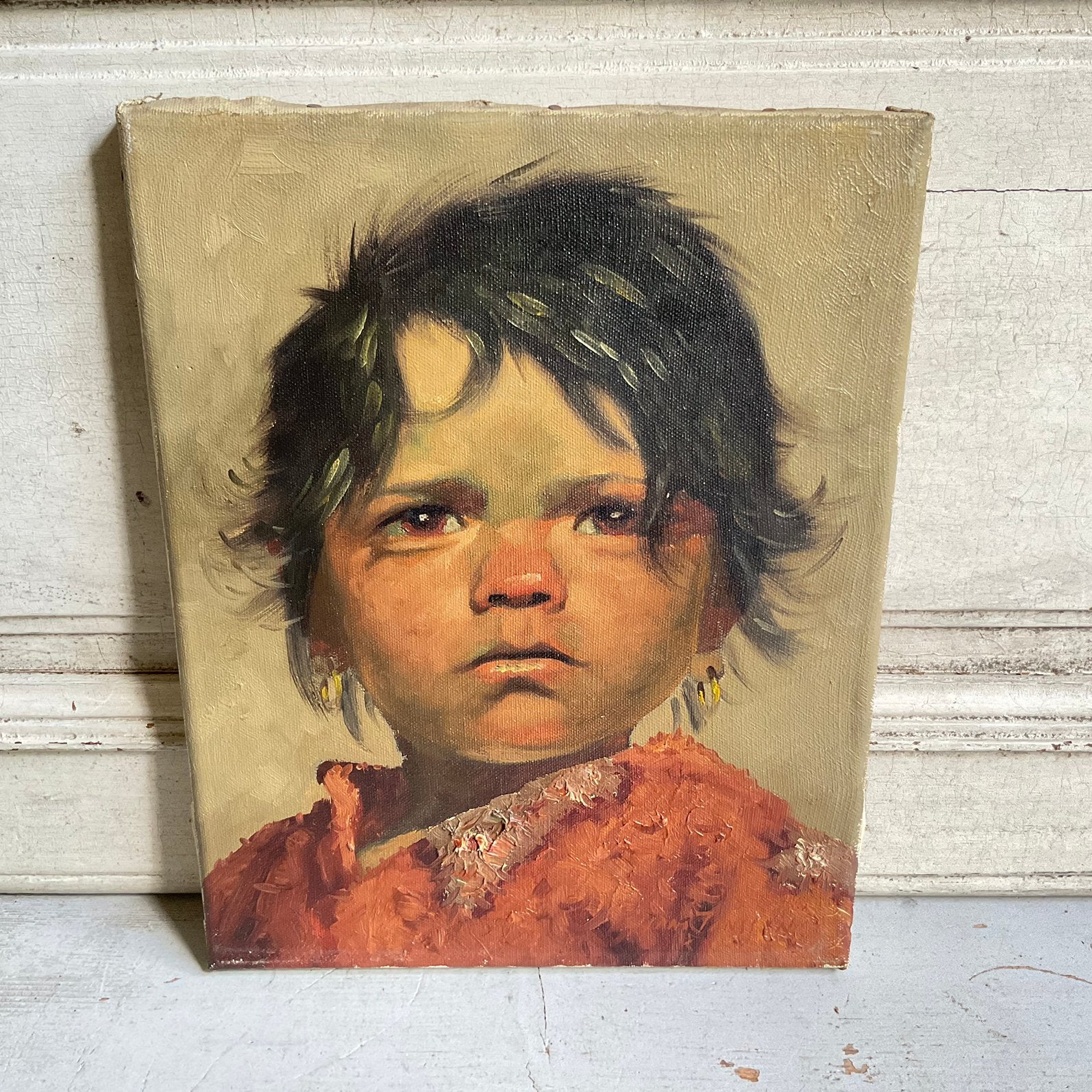 Portret kindje *tres jolie Duiven*, Ophalen of Verzenden