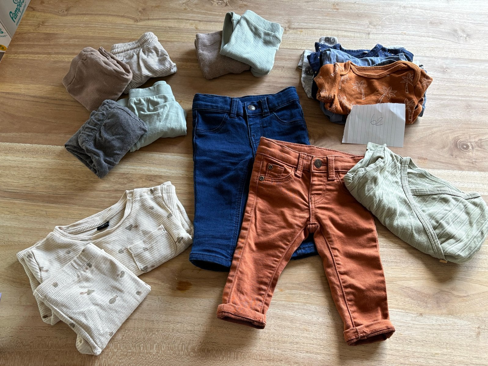 Kledingpakket jongen maat 62: HEMA, rompers, broekjes, setje, Ophalen of Verzenden, Gebruikt, Jongetje