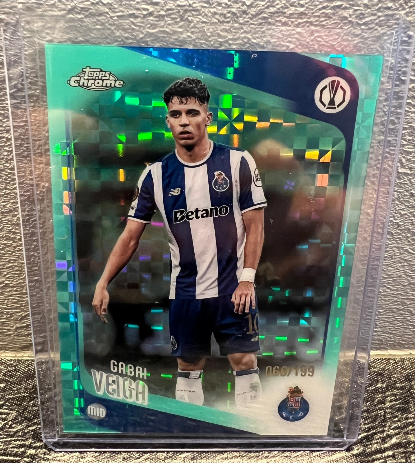 Gabry Veiga Topps Chrome UCC /199, Ophalen of Verzenden, Zo goed als nieuw, Buitenlandse clubs, Spelerskaart