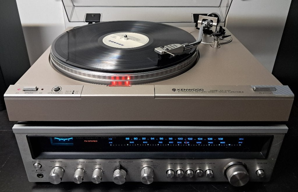 HIFI KENWOOD KR-4400 RECIEVER EN PICK UP KD 3100 DIRECT, Tuner of Radio, Losse componenten, Zo goed als nieuw, Ophalen