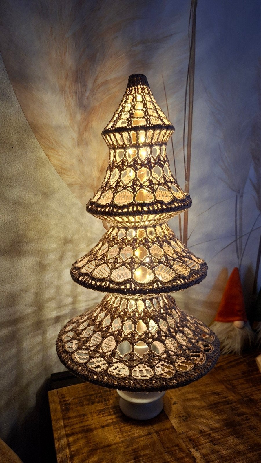 Gehaakte kerstboom, taupe/beige., Ophalen of Verzenden, Nieuw