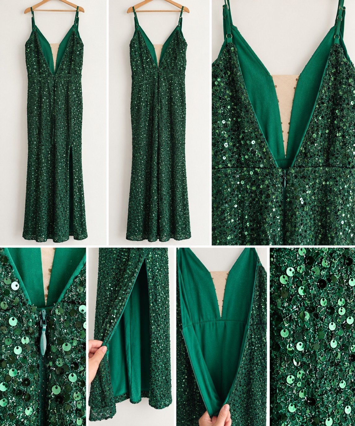 prachtige emerald groene avondjurk, Galajurk, Maat 42/44 (L), Nieuw, Ophalen of Verzenden