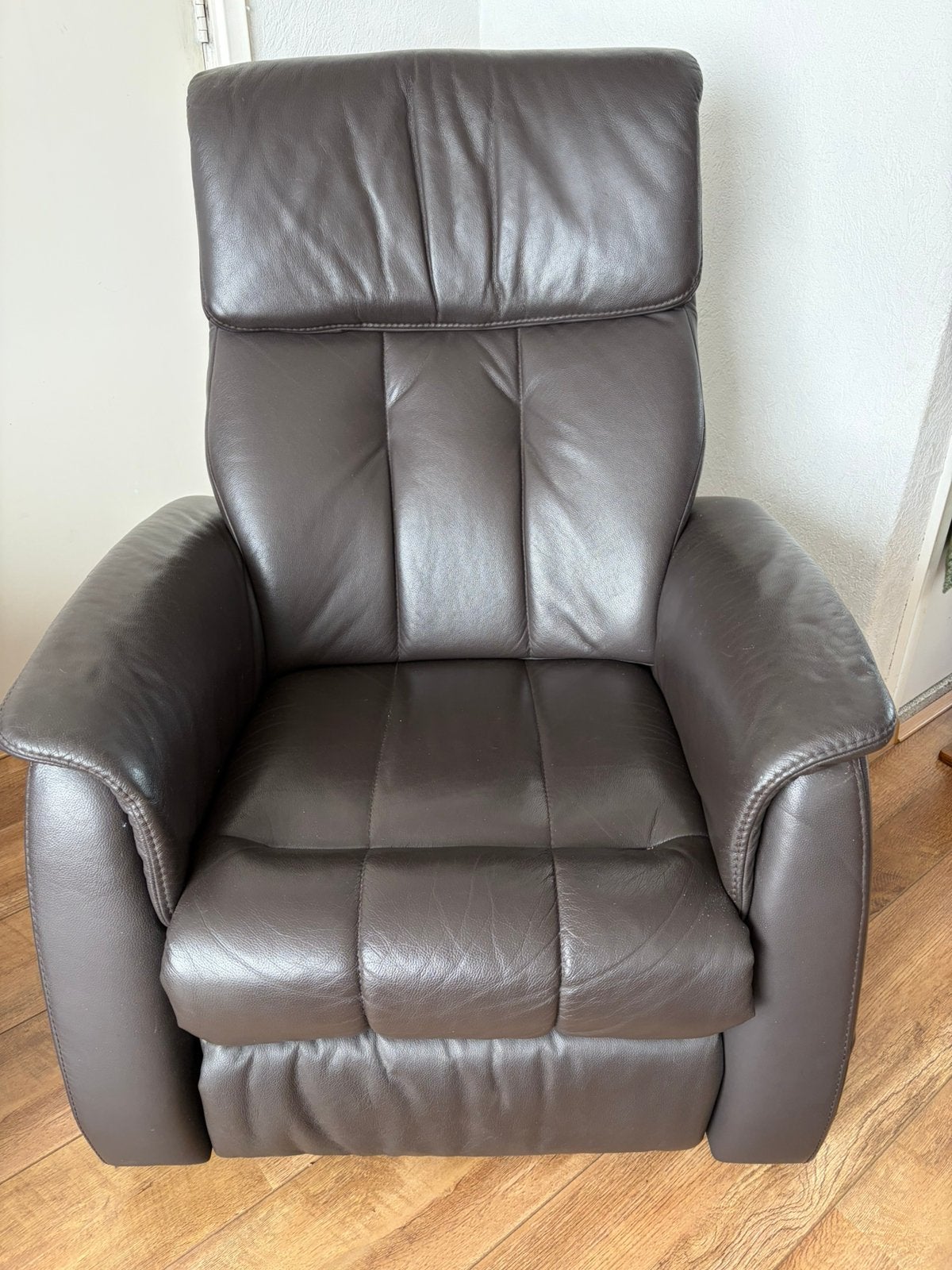 Relaxfauteuil, Ophalen, Gebruikt, 75 tot 100 cm, Leer