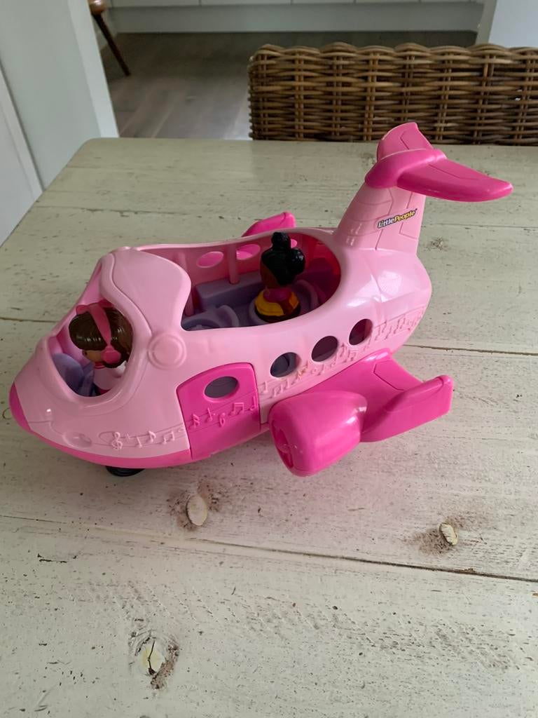 Little people vliegtuig roze met geluid, Ophalen of Verzenden, Zo goed als nieuw