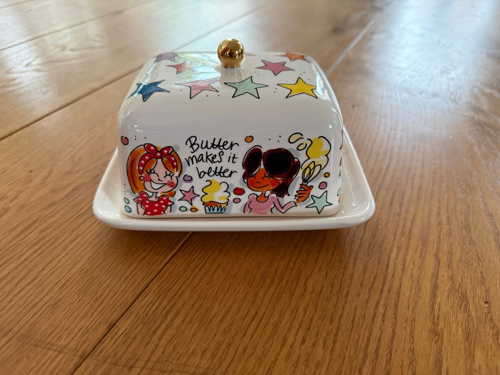 Blond Amsterdam servies: botervloot, theepot, suikerpot, mel, Keramiek, Nieuw, Ophalen of Verzenden, Modern