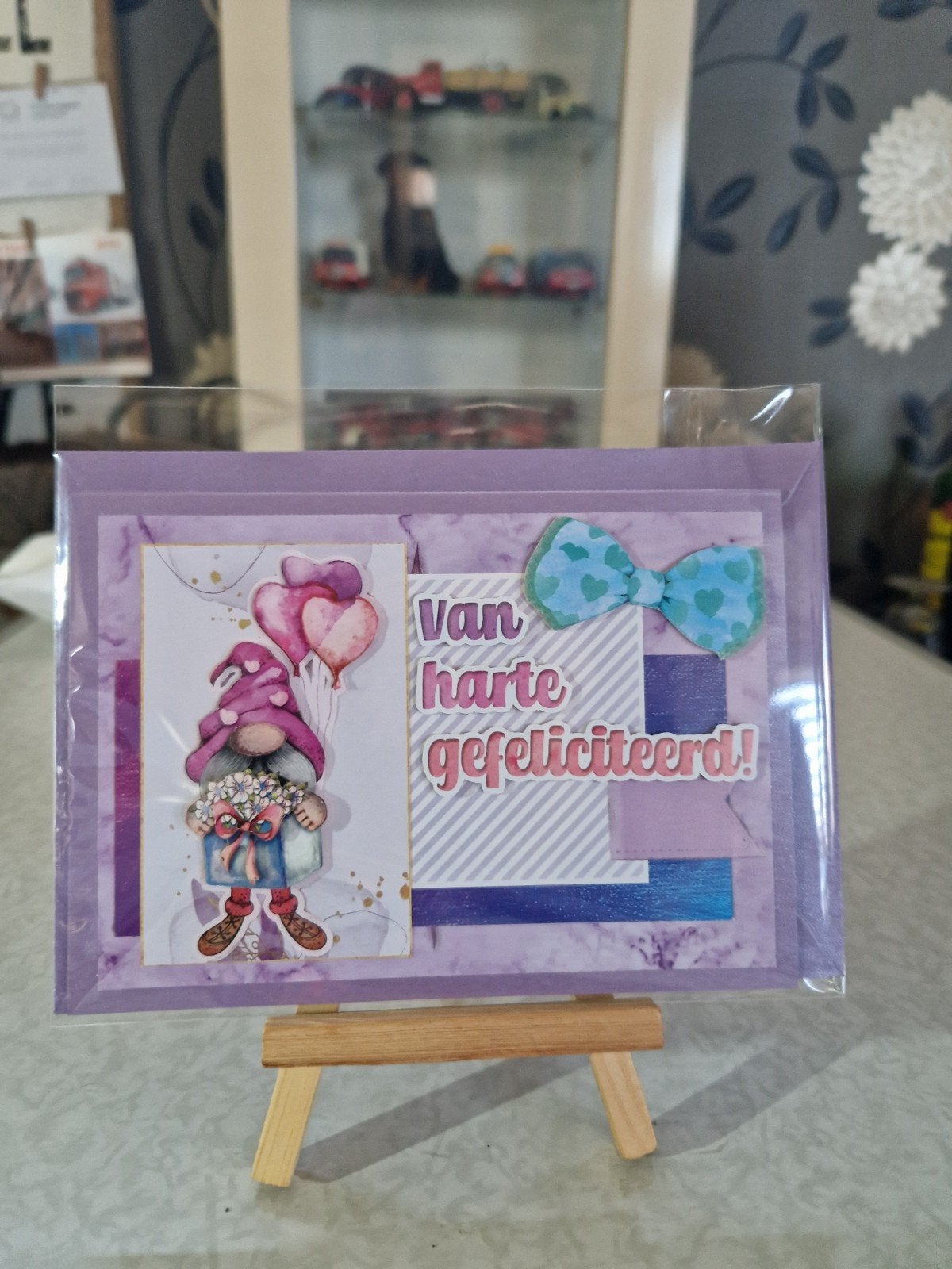 Kaartje verjaardag gnoom 3, Ophalen of Verzenden, Nieuw, Overige thema's