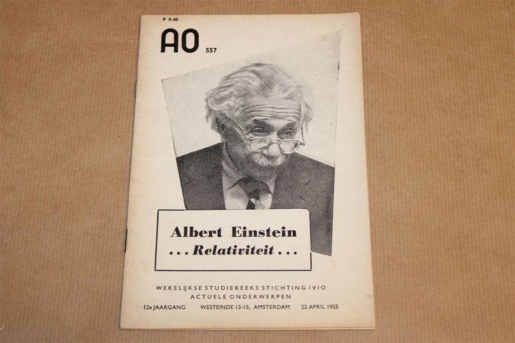 Albert Einstein — Vintage Boekje 1955, Ophalen of Verzenden, Gelezen, Natuurwetenschap