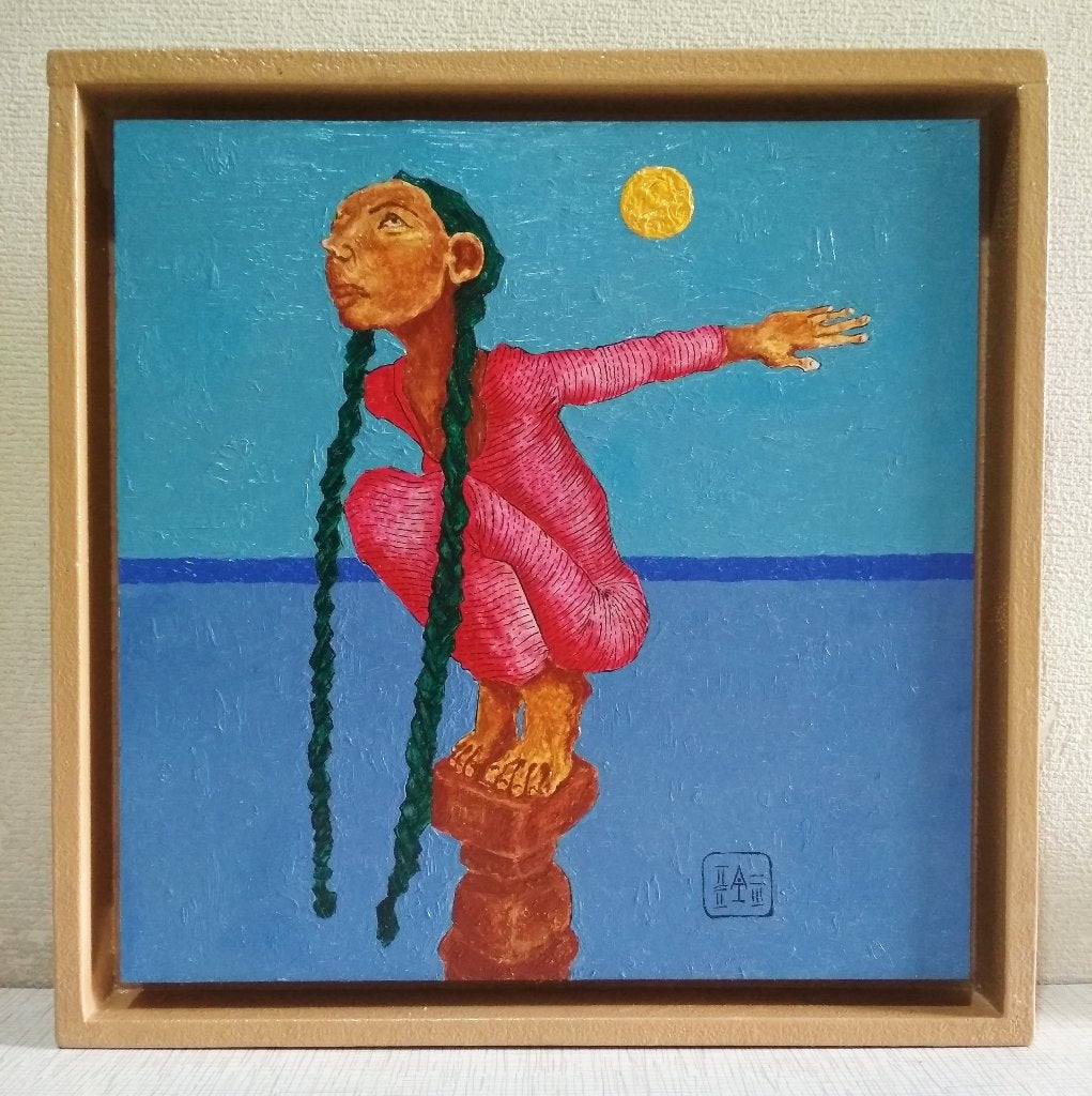 "Zeemeermin"  Origineel schilderij, Verzenden