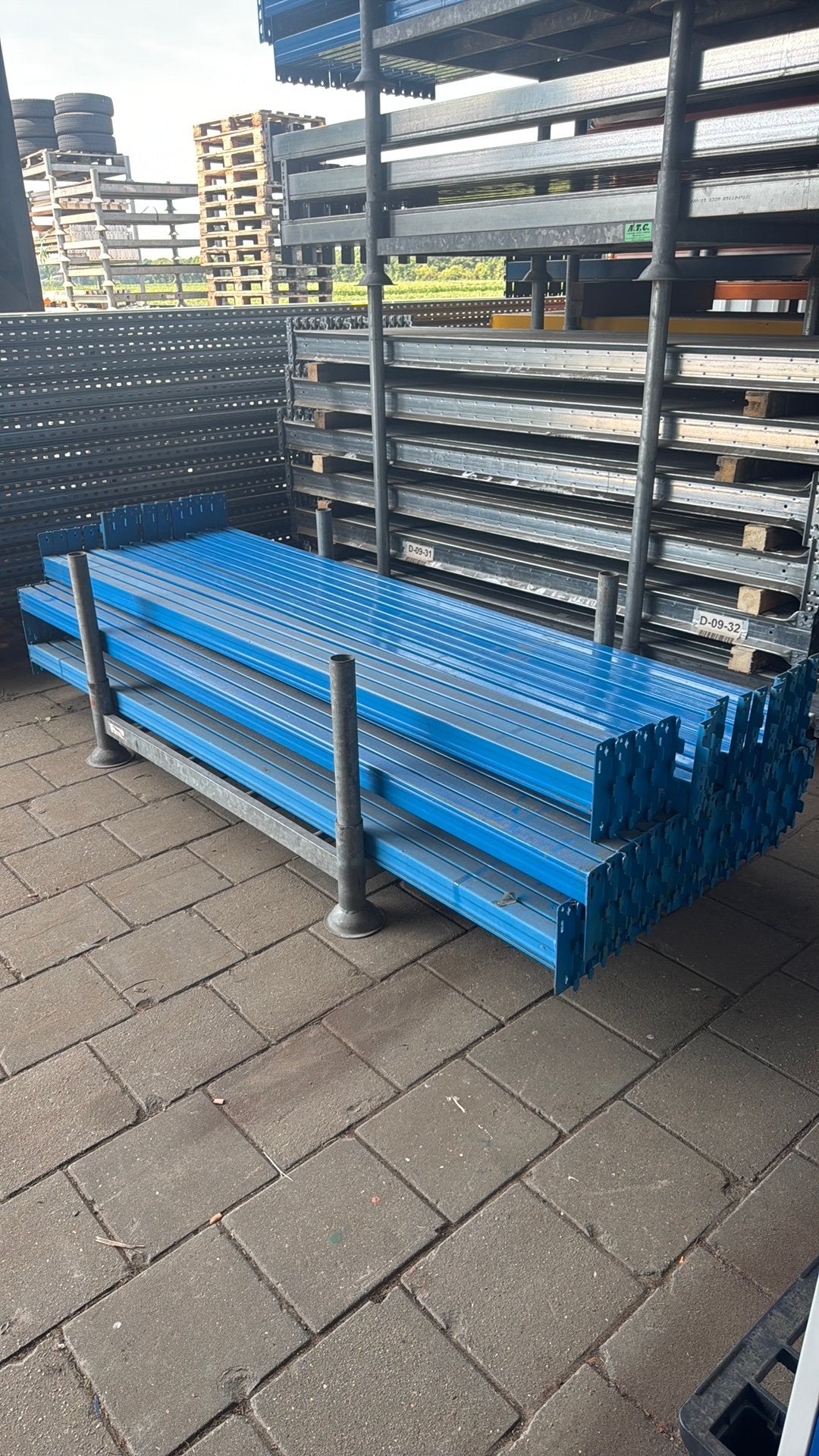Palletstelling Stow liggers 2700-4350mm (ouw type), Ophalen