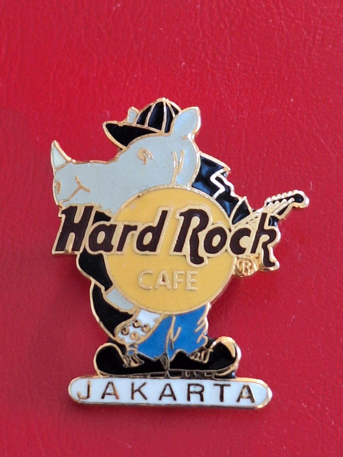 Hard Rock Cafe : JAKARTA , Unieke ,Emaille SPELD, Verzenden, Zo goed als nieuw, Merk, Speldje of Pin
